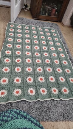 Daisy granny square blanket #2