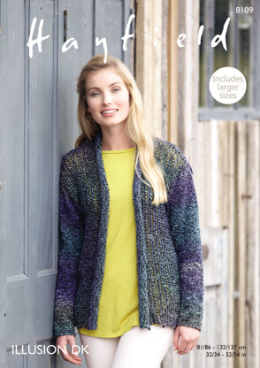 Jacket in Hayfield Illusion DK - 8109 - Downloadable PDF