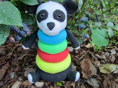 Panda Color Stacking rings toy