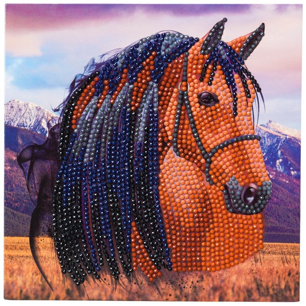 Diamond Painting - Horse and colorful background – Figured'Art