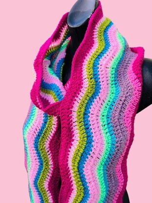 Ripple Crochet Scarf