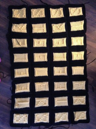 Steelers Inspired Afghan