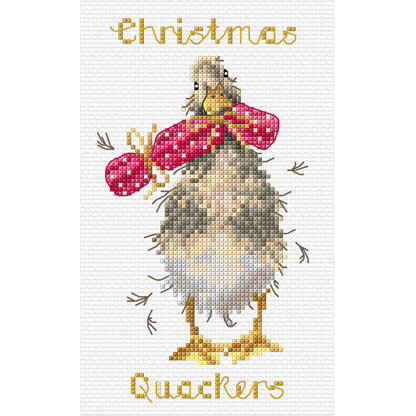 Bothy Threads Christmas Quackers Cross Stitch Kit - 10 x 16cm