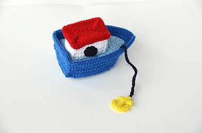 Boat Crochet Pattern, Boat Amigurumi, Boat with Anchor