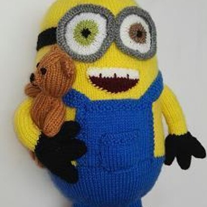 Minion with bear - knitting pattern