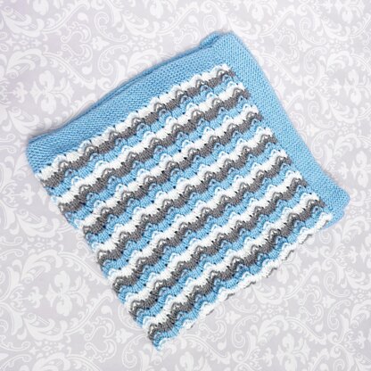 Knitting Pattern baby blanket afghan #444