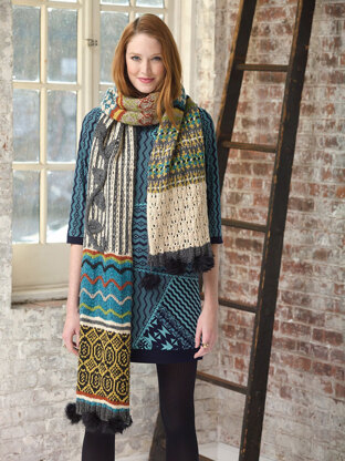 Seven Wonders Wrap in Lion Brand Heartland - L32145