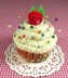 Cream Frosting Cupcake Pincushion