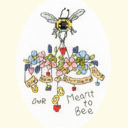 Bothy Threads Meant To Bee by Eleanor Teasdale Cross Stitch Kit - 9 x 13cm - Multi