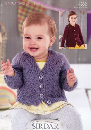 Cardigans in Sirdar Snuggly DK - 4582