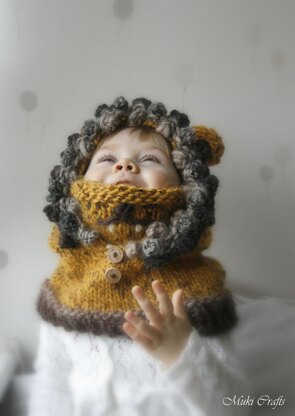 Leon lion hooded cowl