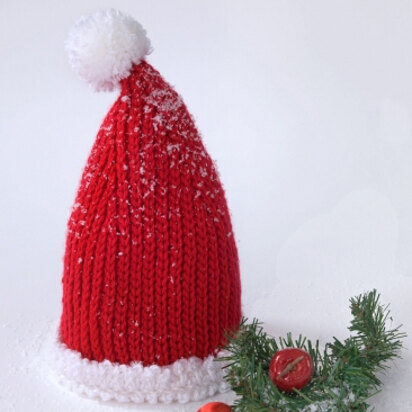 Baby Santa Hat in Caron Simply Soft - Downloadable PDF