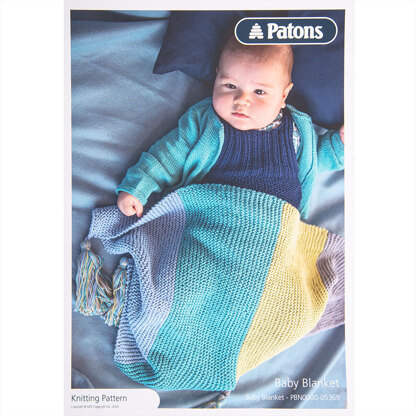 Baby Blanket in Patons Cotton Bamboo - Leaflet