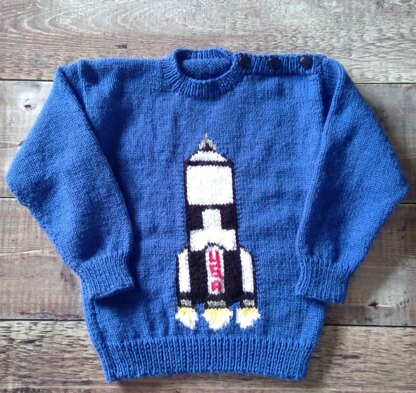 Space Rocket Sweater - Transport Series