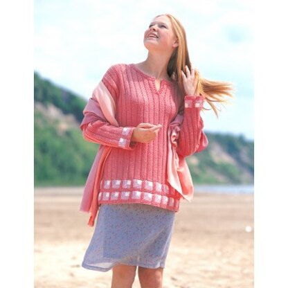 Mitered Squares Tunic in Patons Astra