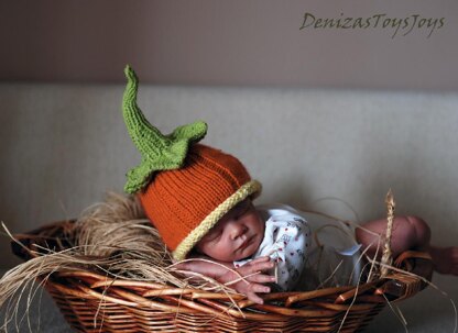 Pumpkin. New Born Baby Hat