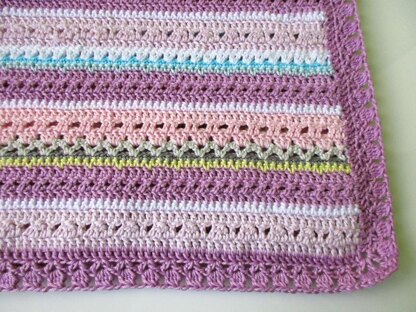 Pretty pastel baby blanket