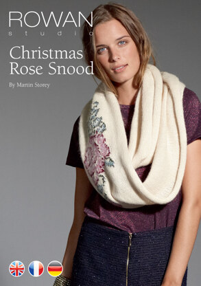 Christmas Rose Snood in Rowan Kid Classic