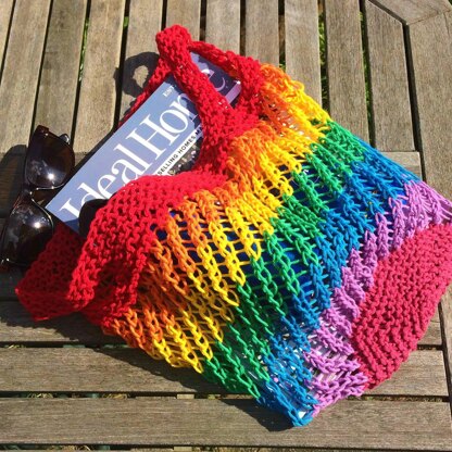 Rainbow market bag