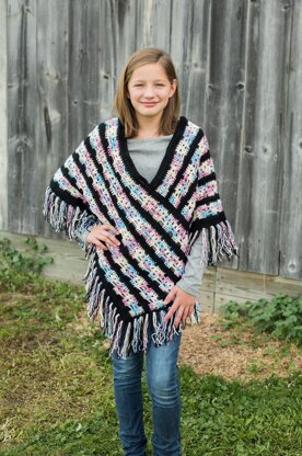 Girls' Sugar Skull Poncho