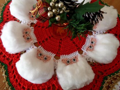 Funny Santa Claus Doily