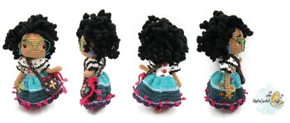 Doll crochet pattern tutorial Mirabel amigurumi