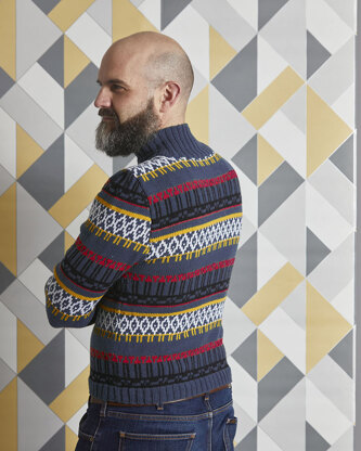 Bengt Cardigan - Knitting Pattern For Men in MillaMia Naturally Soft Merino by MillaMia