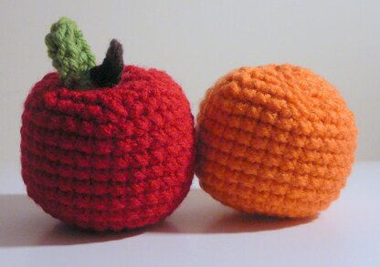 Amigurumi Apple and Orange