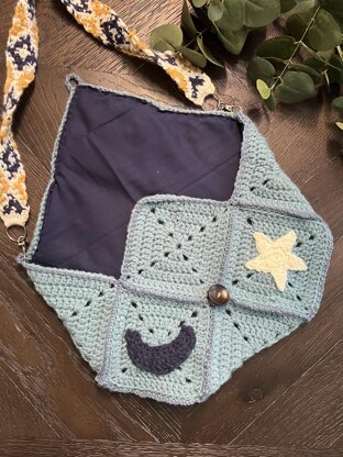 Starlit Crochet Sling Bag