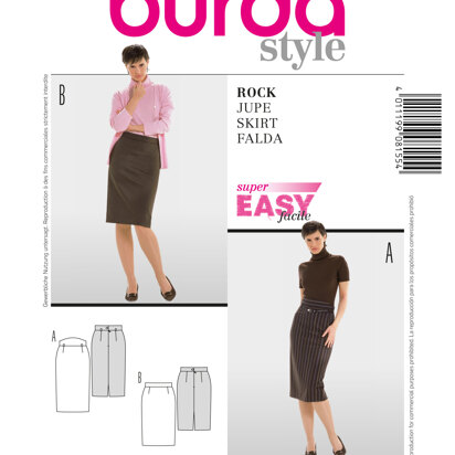 Burda Skirt Sewing Pattern B8155 - Paper Pattern, Size 8-20