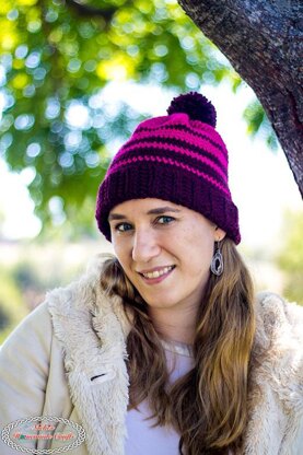 Striped Ombre Hat