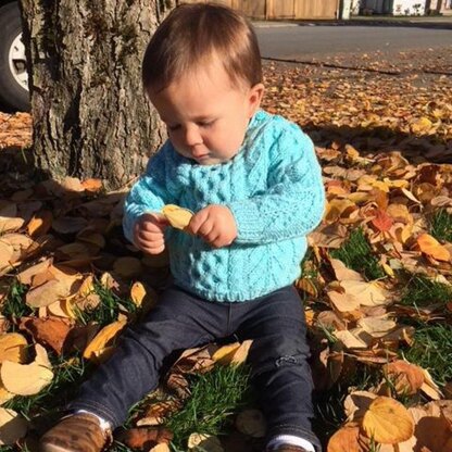 Gavin baby and toddler aran sweater