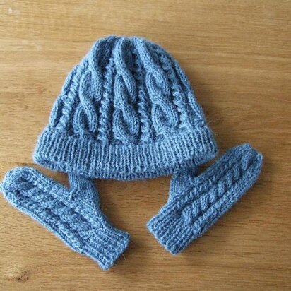 Cable mittens (matching Rory Gilmore hat)