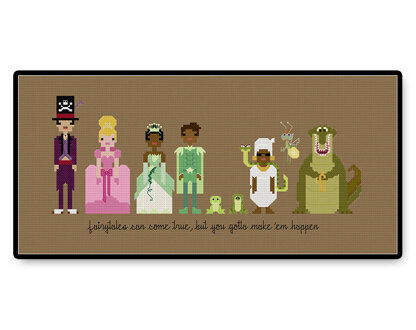 Princess and the Frog Ball Gown - PDF Cross Stitch Pattern