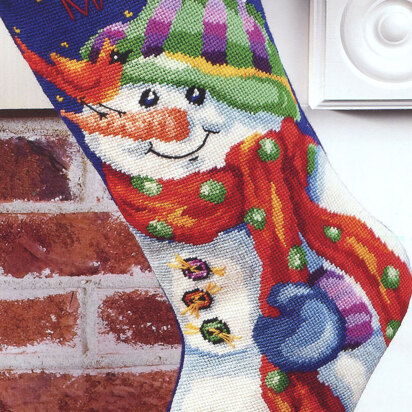 Jolly Snowman Stocking - PDF