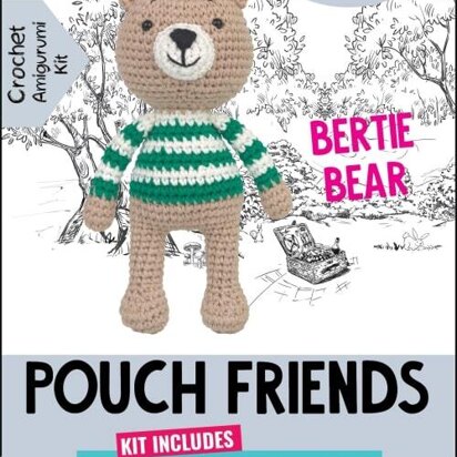 Creative World of Crafts Pouch Friends Bertie Bear - 20cm