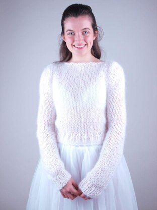 Mohair sweater for brides