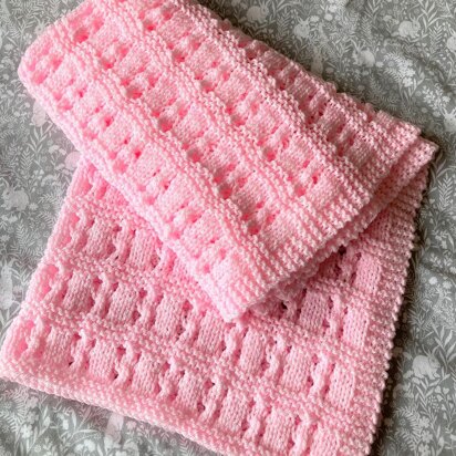 Lace & Garter Baby Blanket