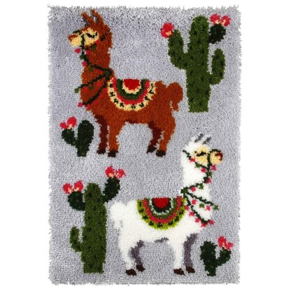 Orchidea Llamas Rug Latch Hook Kit