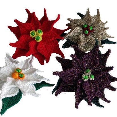 Poinsettia Applique crochet