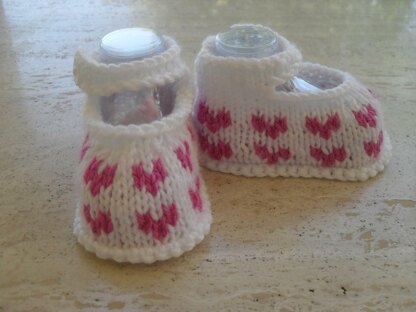 Baby  Girl Tiny Hearts Shoe