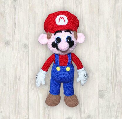 Super Mario Crochet Pattern, Mario Crochet Pattern, Doll Crochet Pattern