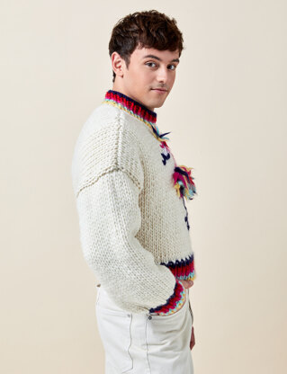 Made with Love - Tom Daley Flamingo's Favourite L-XL Knit Jumper Knitting Kit