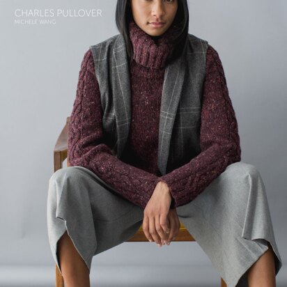 Charles Pullover in The Fibre Co. Arranmore - Downloadable PDF
