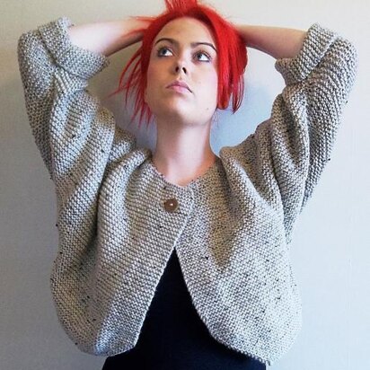 Aran Garter Stitch Cardigan