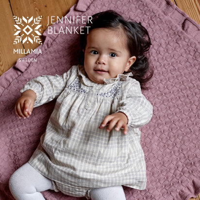 Jennifer Blanket - Knitting Pattern for Kids in MillaMia Naturally Soft Merino