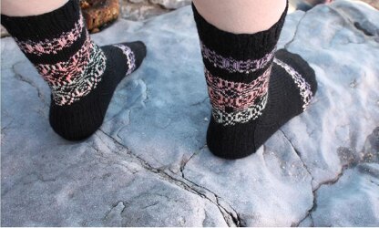 Kasbah Faux Fair Isle Socks