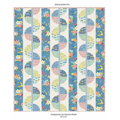 LoveCrafts Twist Spring Garden Quilt - Downloadable PDF