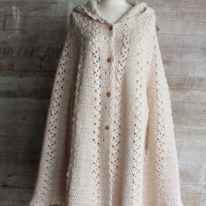 Long Hooded Cape Crochet Pattern