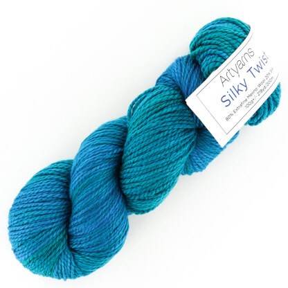 Artyarns Silky Twist Merino Silk in Blueberry Scramble (608) at Fabulous  Yarn